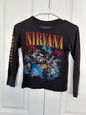 Rowdy Sprout kids Nirvana long sleeve top 2T cotton/modal